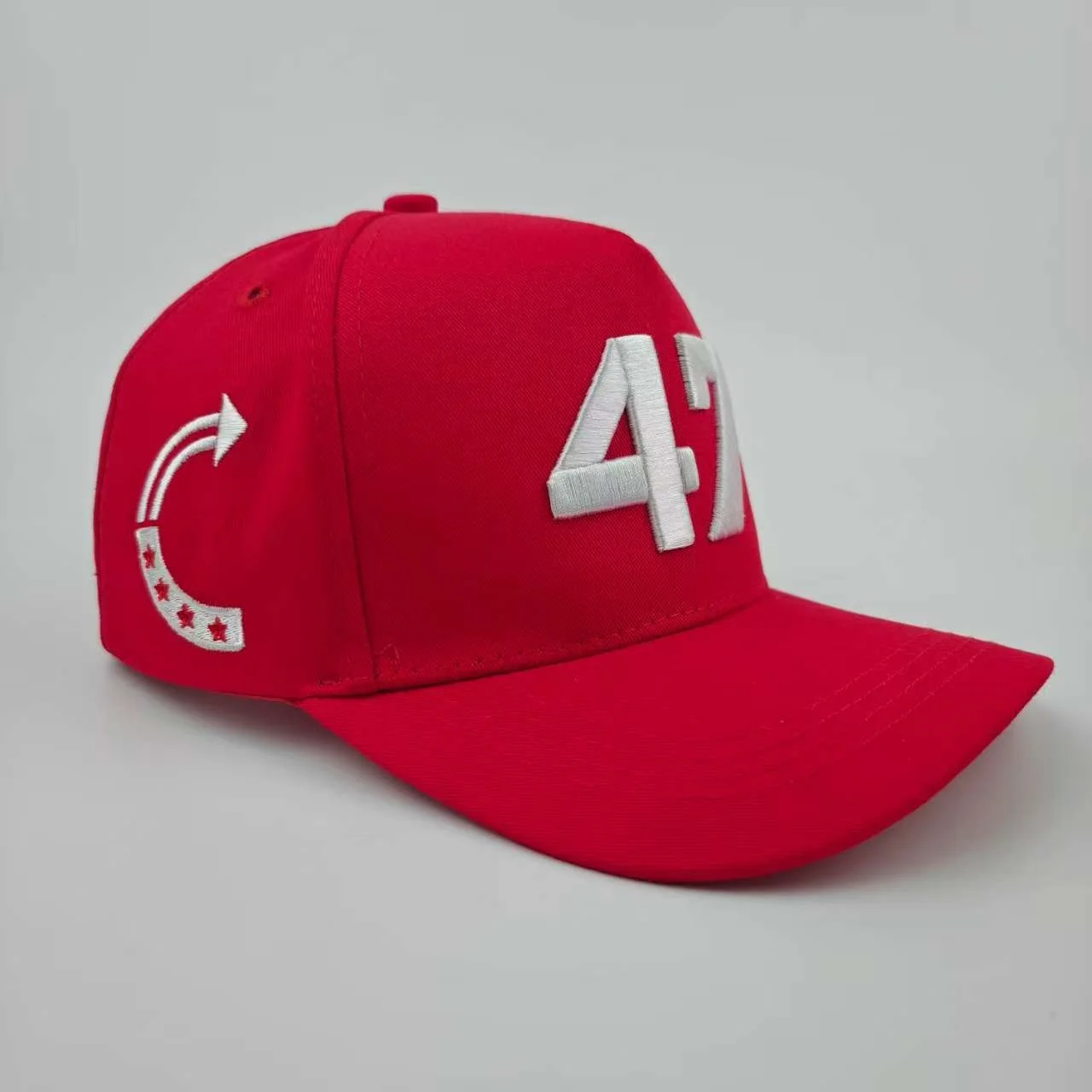 Charlie Kirk Hut, Goldstickerei, USA 47, Baseballkappe für Männer und Frauen, republikanische Geschenkhüte, weiß – Detail 3
