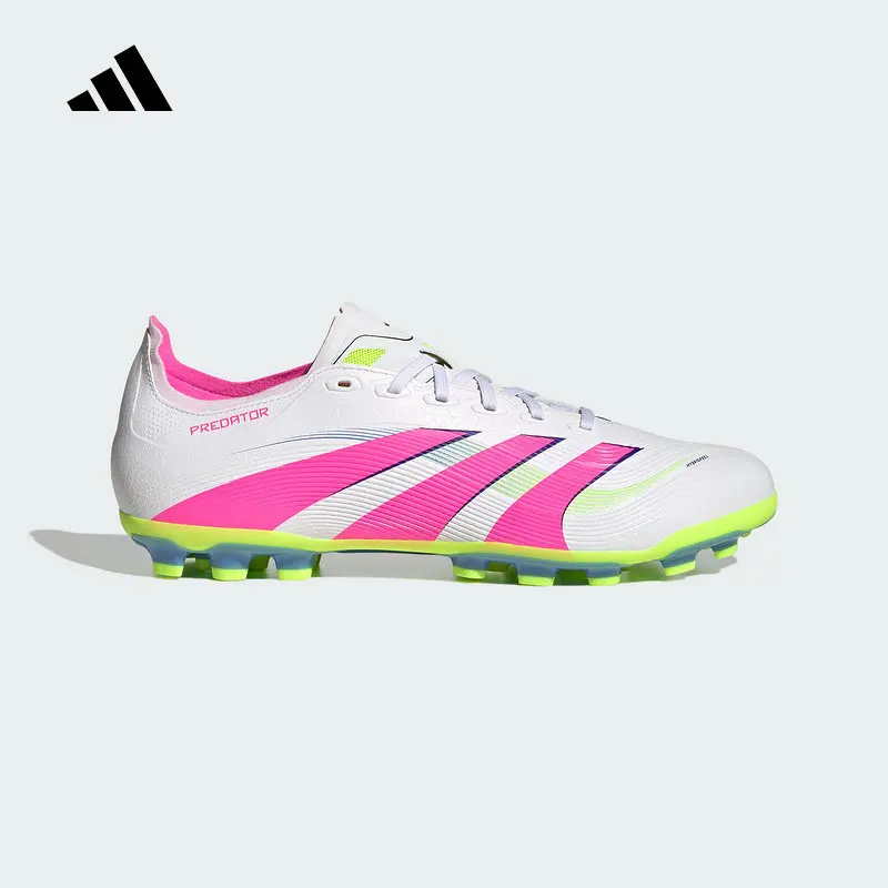 Adidas AG Soccer Cleats ID3836 White Pink Green Artificial Ground Football Boots