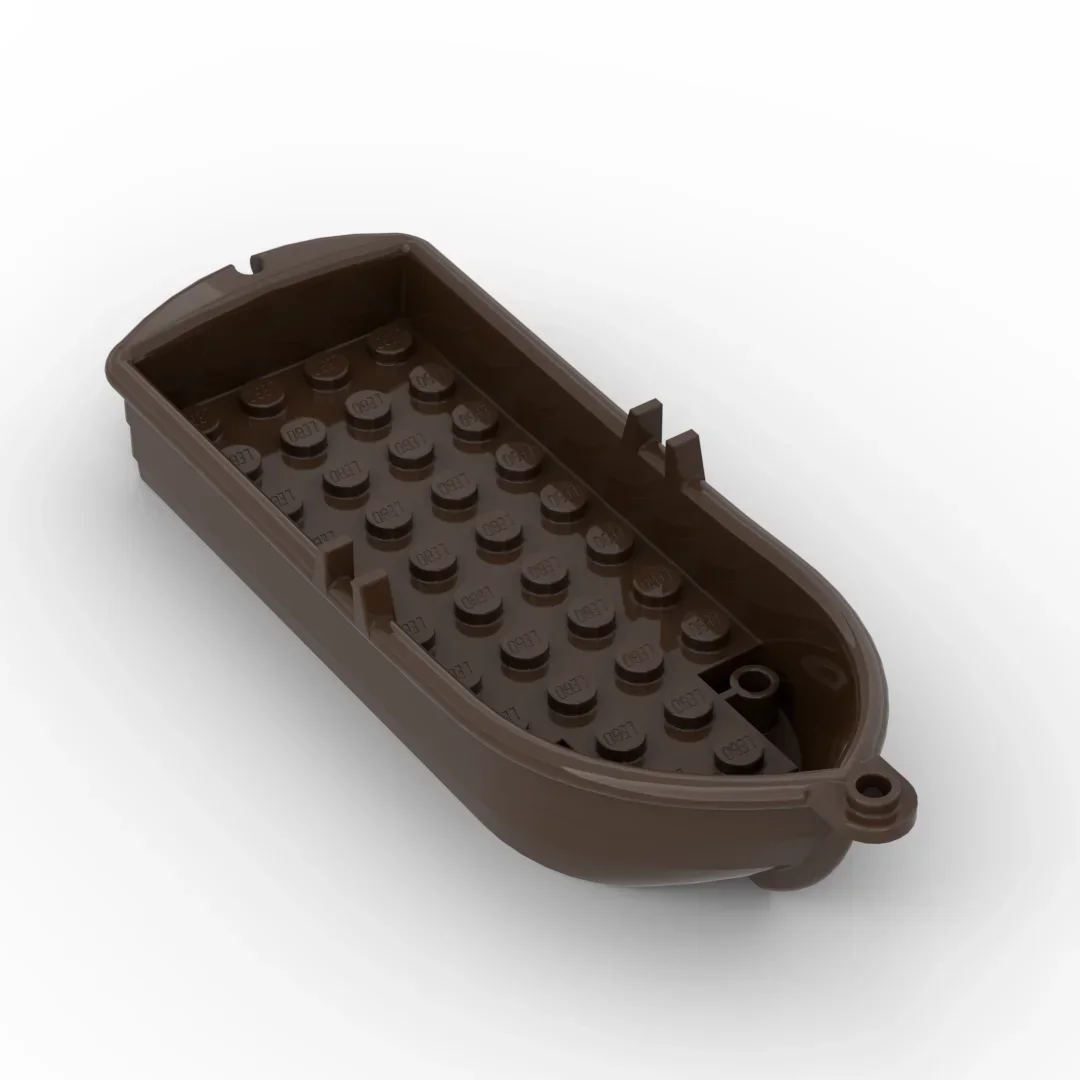 MOC drewniana łódka kajakarstwo, techniczna scena uliczna kreatywność, zabawki edukacyjne DIY, prezenty urodzinowe, 6021, 29110, 2551, 1 sztuka