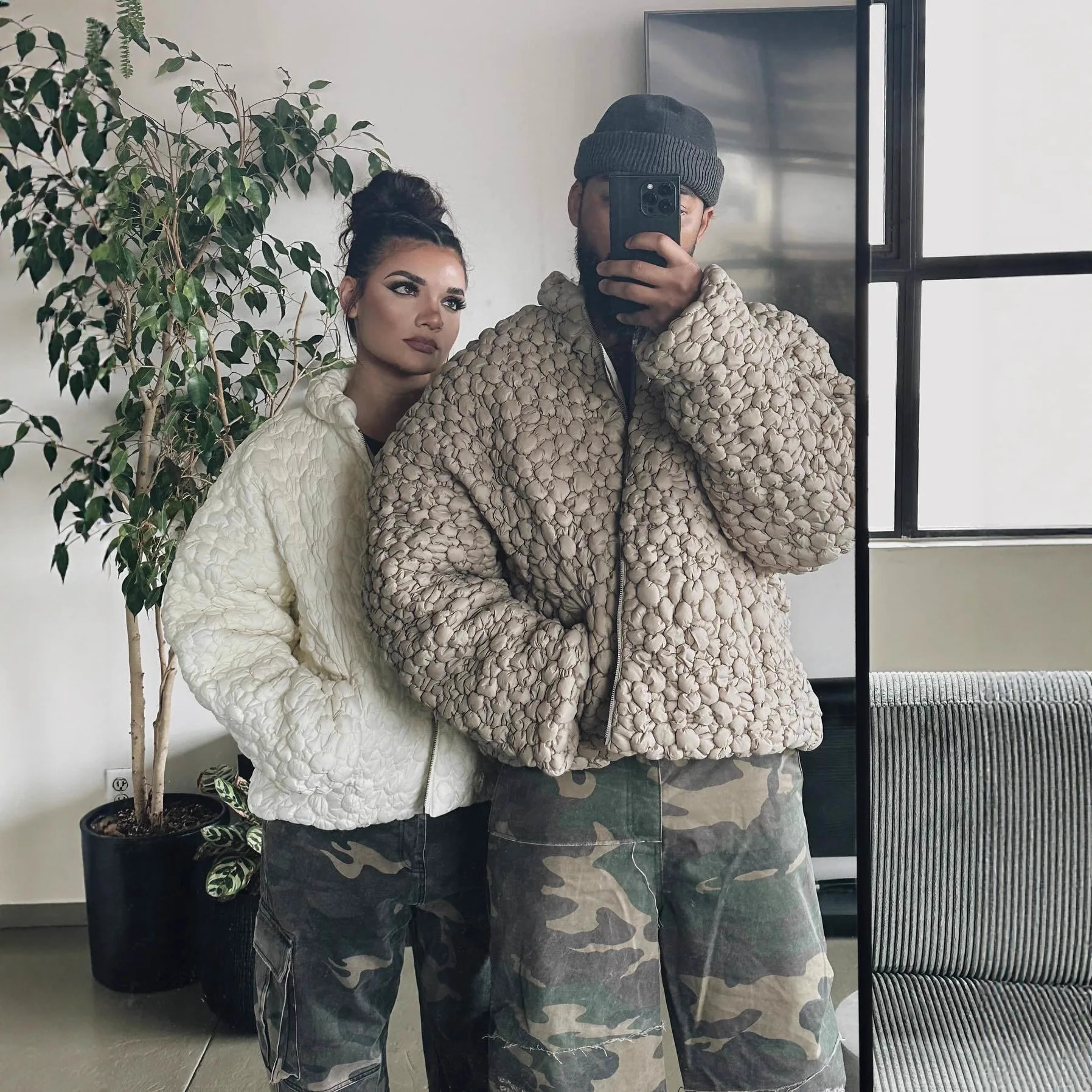 

Новая модная осенне-зимняя уличная повседневная утепленная куртка Instaam Sle с длинными рукавами из чистого хлопка, однотонная, женская, стильная верхняя одежда