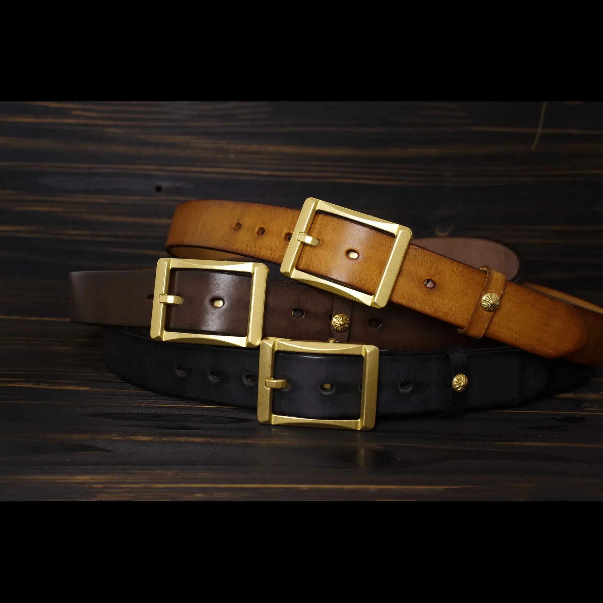 

Ремень ручной работы из воловьей кожи толщиной 4,5 мм в стиле ретро с латунной пряжкой, многослойный кожаный ремень ручной работы, ширина 38 мм