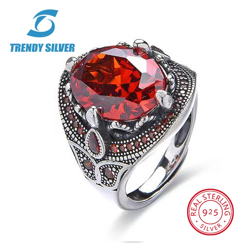 

luxury Mens Man rings real 925 sterling silver certified original jewelry for men black stone ring male