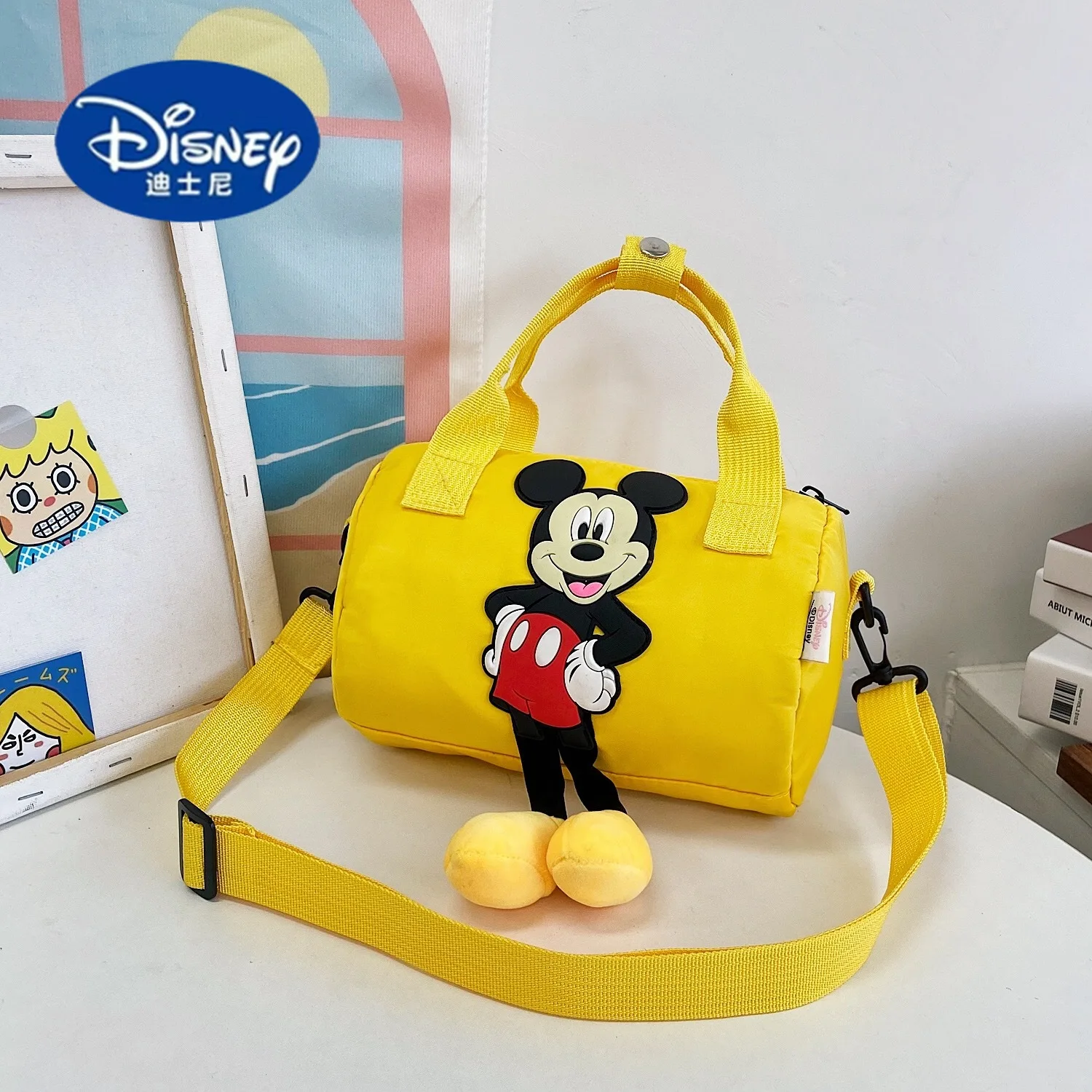 Tas Bantal Disney Mickey Mouse untuk Anak Perempuan |   Tas Selempang & Jinjing Lucu, Tas Bahu Fashion Minimalis