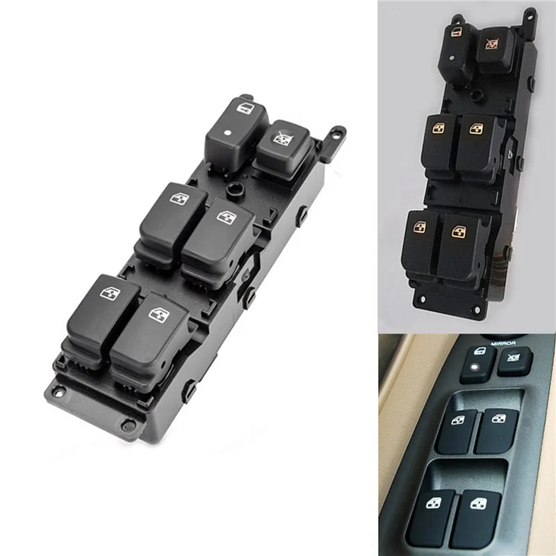 

A60E-3X 93570-1D313W Electric Window Glass Lifting Control Switch For Kia Carens 2006 - 2012, Driver Side