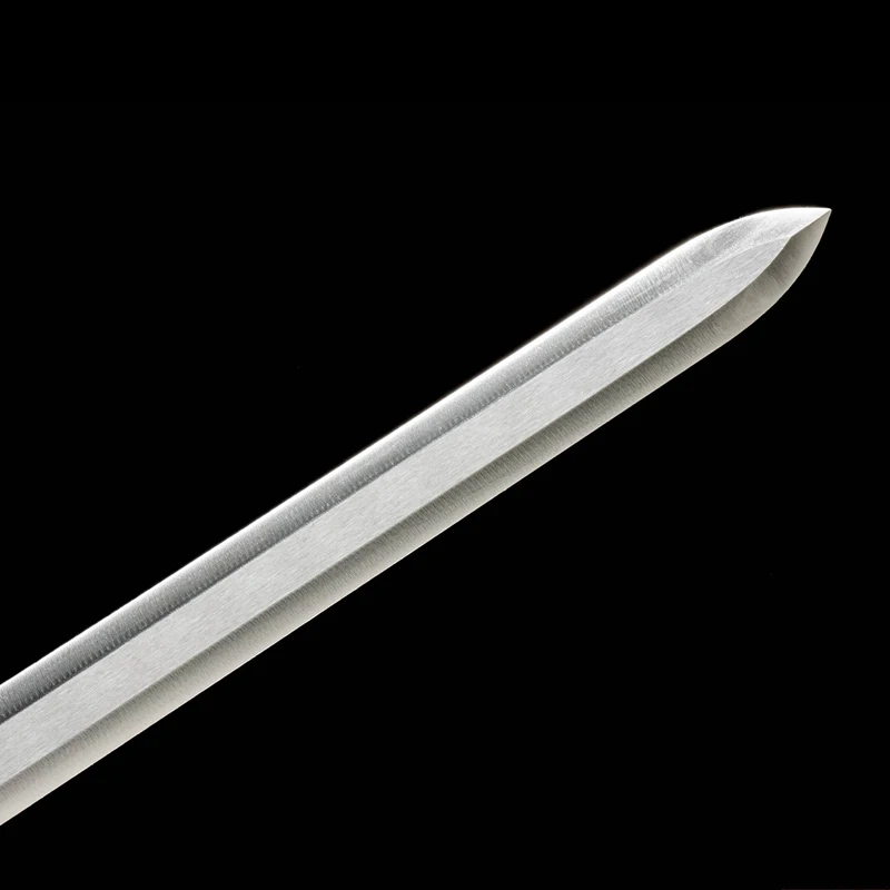 Chinese Nezha Theme Movie Tang Sword,High Manganese Steel,Red Leather Saya,Cosplay Home Decor Sword,Full Tang Shirasaya Prop view 5