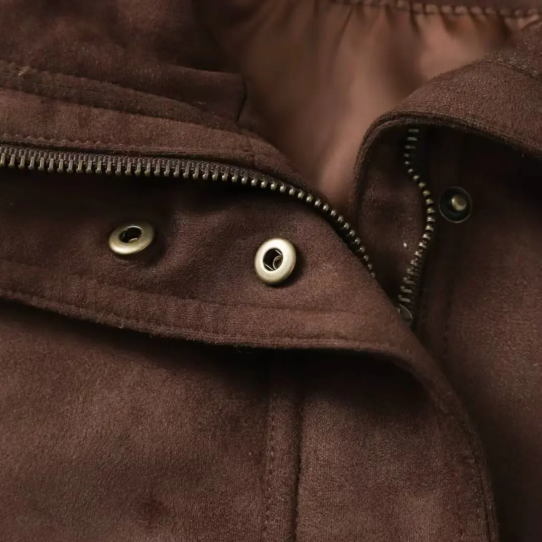 سترة نسائية عصرية متعددة الاستخدامات من JNLEAOG، تصميم جديد للخريف، قصة فضفاضة غير رسمية، مصنوعة من البوليستر بأكمام طويلة وأ... #1