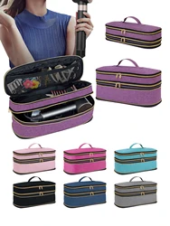 UOZL Hair Dryer Storage Bag, Slim Expandable Handheld Portable Double-Layer Travel Storage Bag, Suitable for Dyson, and Other