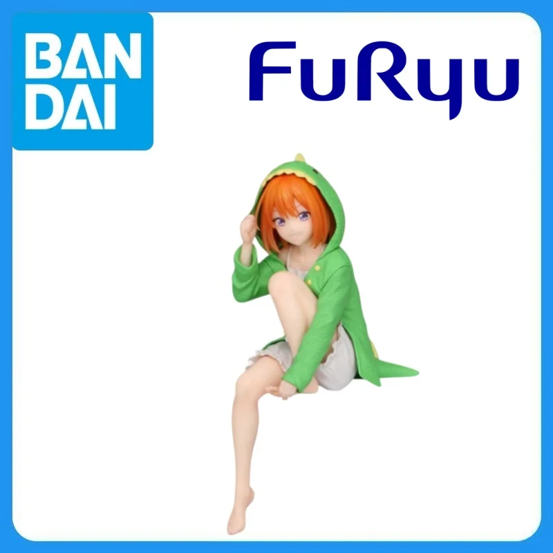 In Stock Genuine FuRyu Eiga Gotoubun No Hanayome Nakano Yotsuba Noodle Stopper Figure Kutsurogi Roomwear Ver Model Decoration