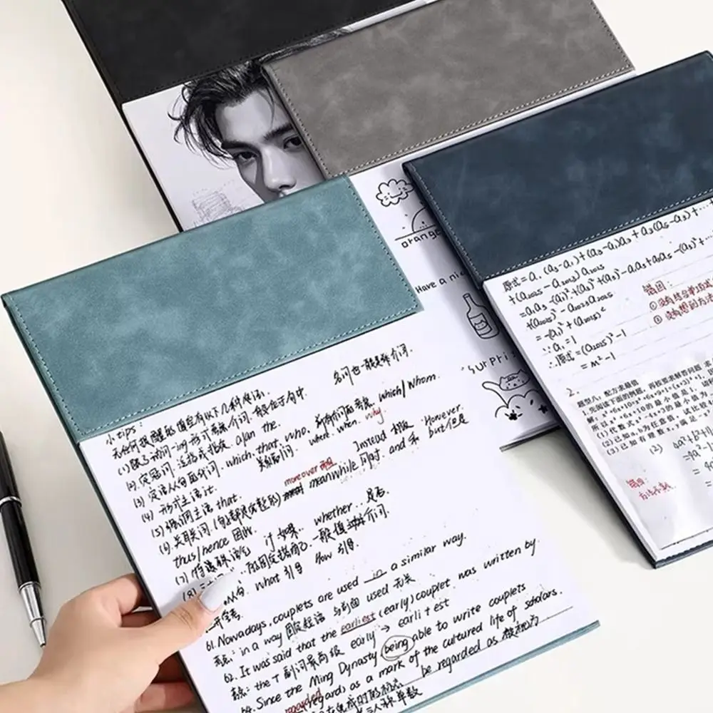 

Высококачественная замшевая папка-портфель формата А4 с клейкими заметками и планшетом для письма для офиса и бизнеса