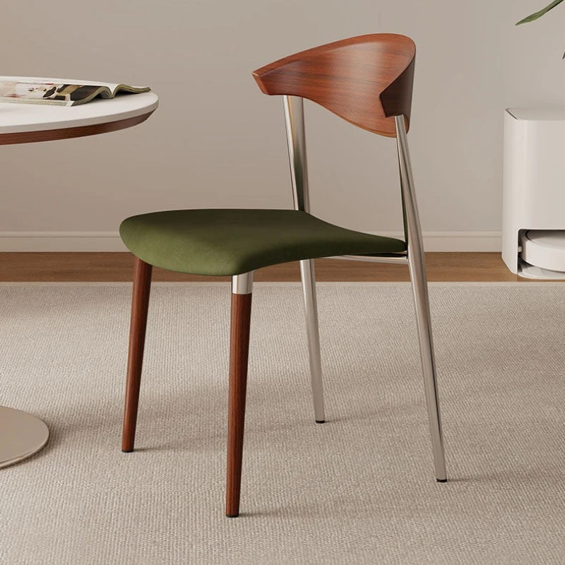 

Household Nordic dining room chairs solid wood backrest Middle Ages Dining chairs comfortable sillas comedor Kitchen furniture