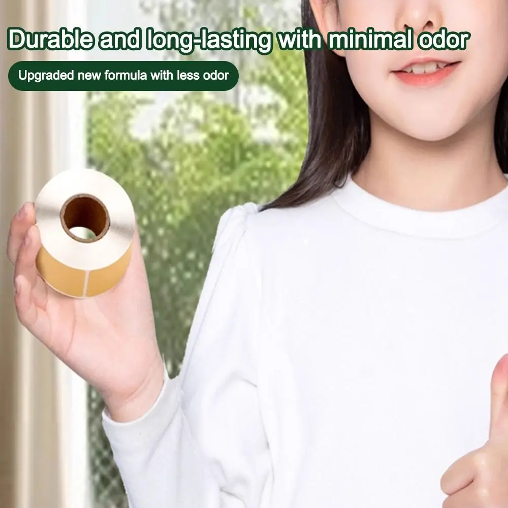 

Kraft Paper Label Stickers Writable Blank Baking Packaging Stickers Tearable Self-adhesive Classification Stickers