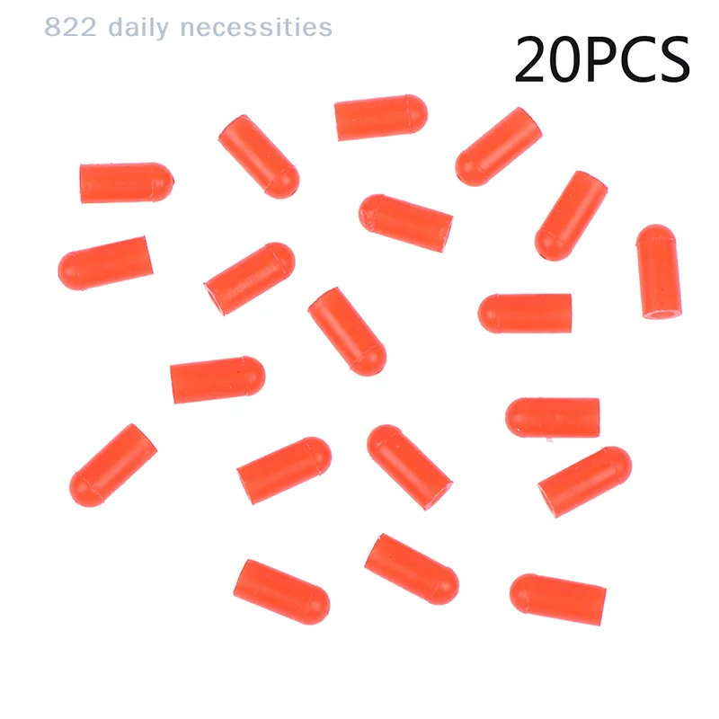 convenient20pcs/set Food Grade Silicone Rubber Needle Cover Syringe Sealing Test Tube End Cap Accessorie