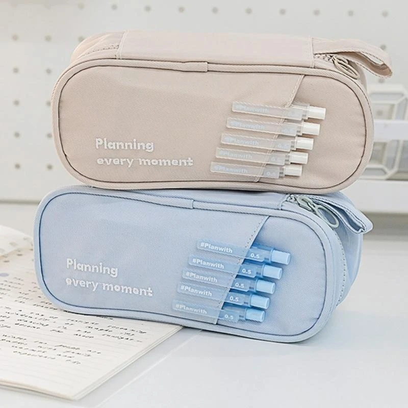 Gran capacidad Case lápiz lápiz Organizador lápiz Papil Bag Multifuncional Papil Bolseries Be Sporter Case lápiz