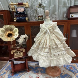 1/6 1/4 1/3 BJD Dress + Hairpin Doll cute multicolor vintage set for 1/3 1/4 1/6 BJD SD DD 1/6 Blyth doll accessories