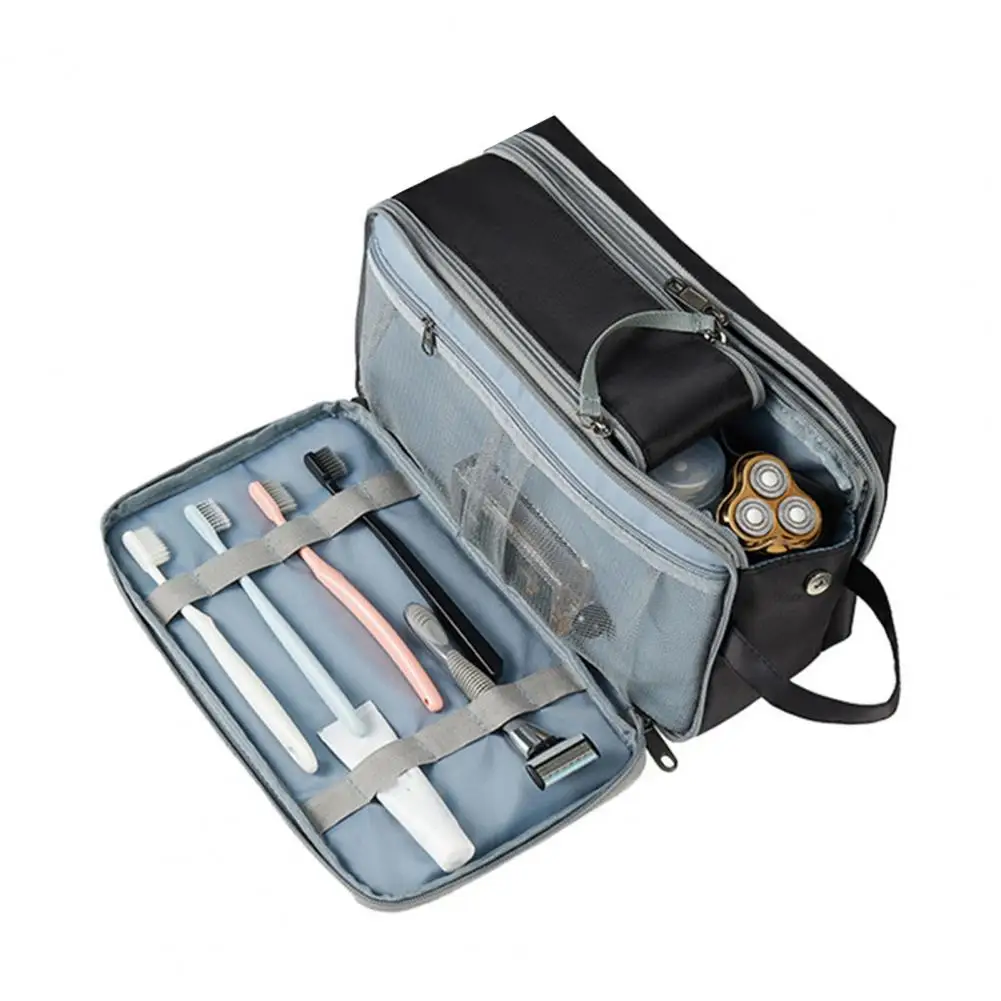 Men Wash Bag Capacity Mens Toiletry Bag with Waterproof Design Portable Handle Organizer for Travel Supplies Towel Toothbrush