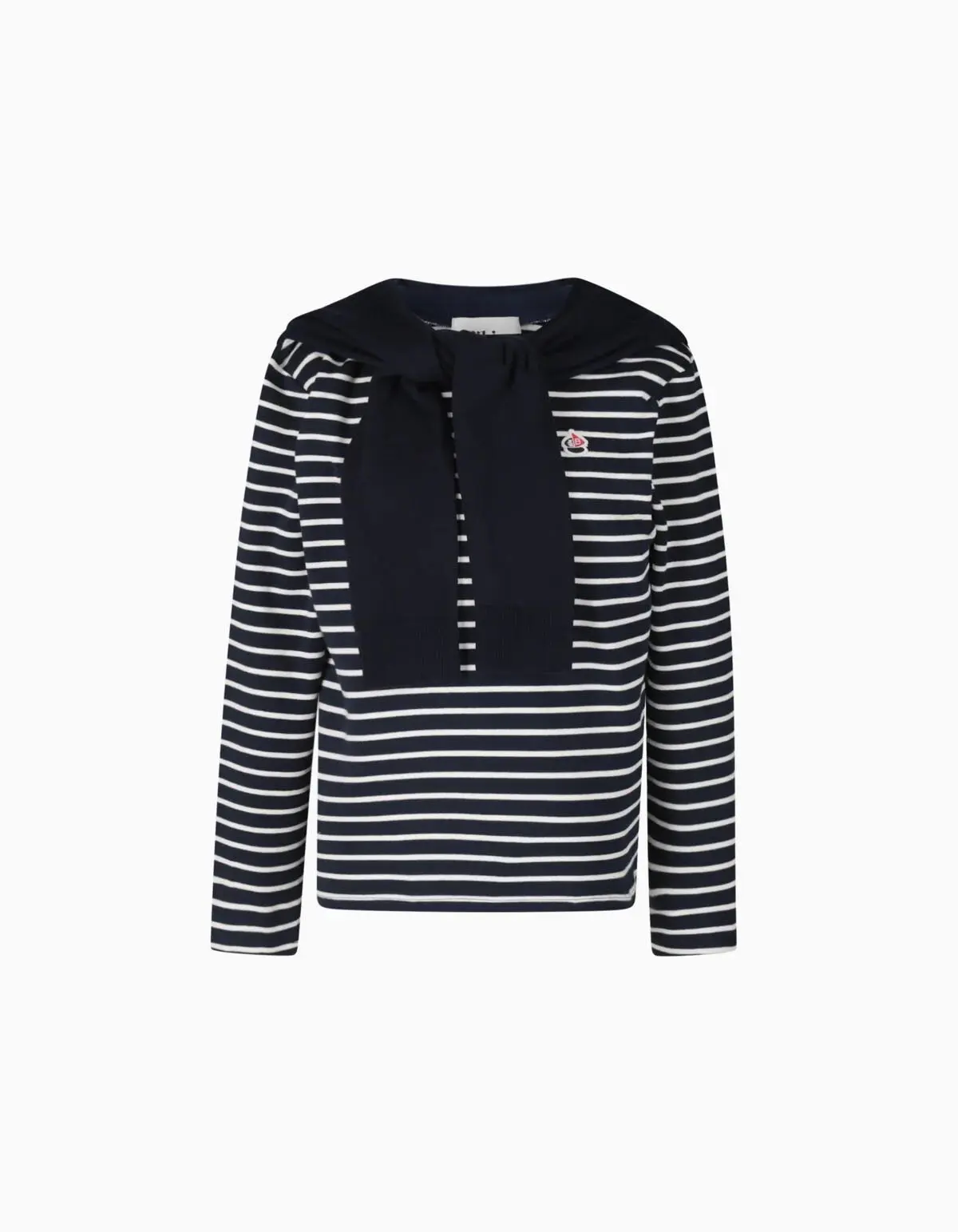 Casual T-shirts Japanese Style Spring Autumn Loose T Shirt Women Sailor Striped Tshirt Girl's Long Sleeve Tops Crew Neck Tees
