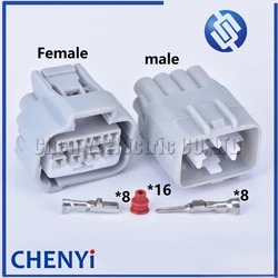 8 Pin Automotive waterproof connector headlight harness assembly plug Socket 90980-10897 90980-10896 7283-1289-40 For Toyota
