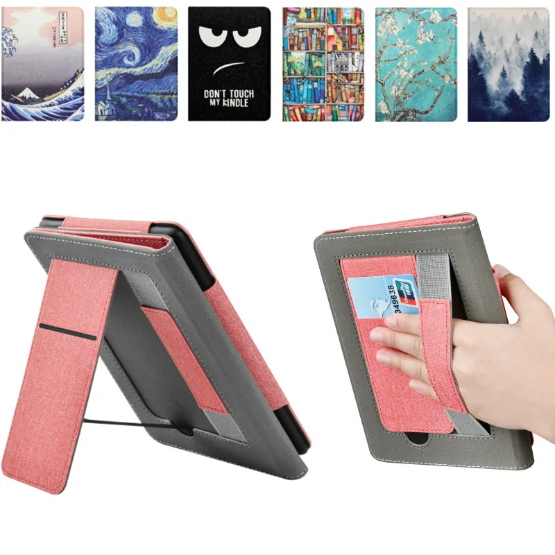 HandStrap Case for Kindle Paperwhite 5th 6th 7th Generation 2013 2015 2017 KPW123 DP75SDI EY21 6 Inch Ebook Magnetic Smart Cover