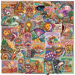 10/50PCS Vintage Hippie Style Camping Hiking Travel Stickers DIY Luggage Water Bottle Phone Notebook Waterproof Graffiti Sticker