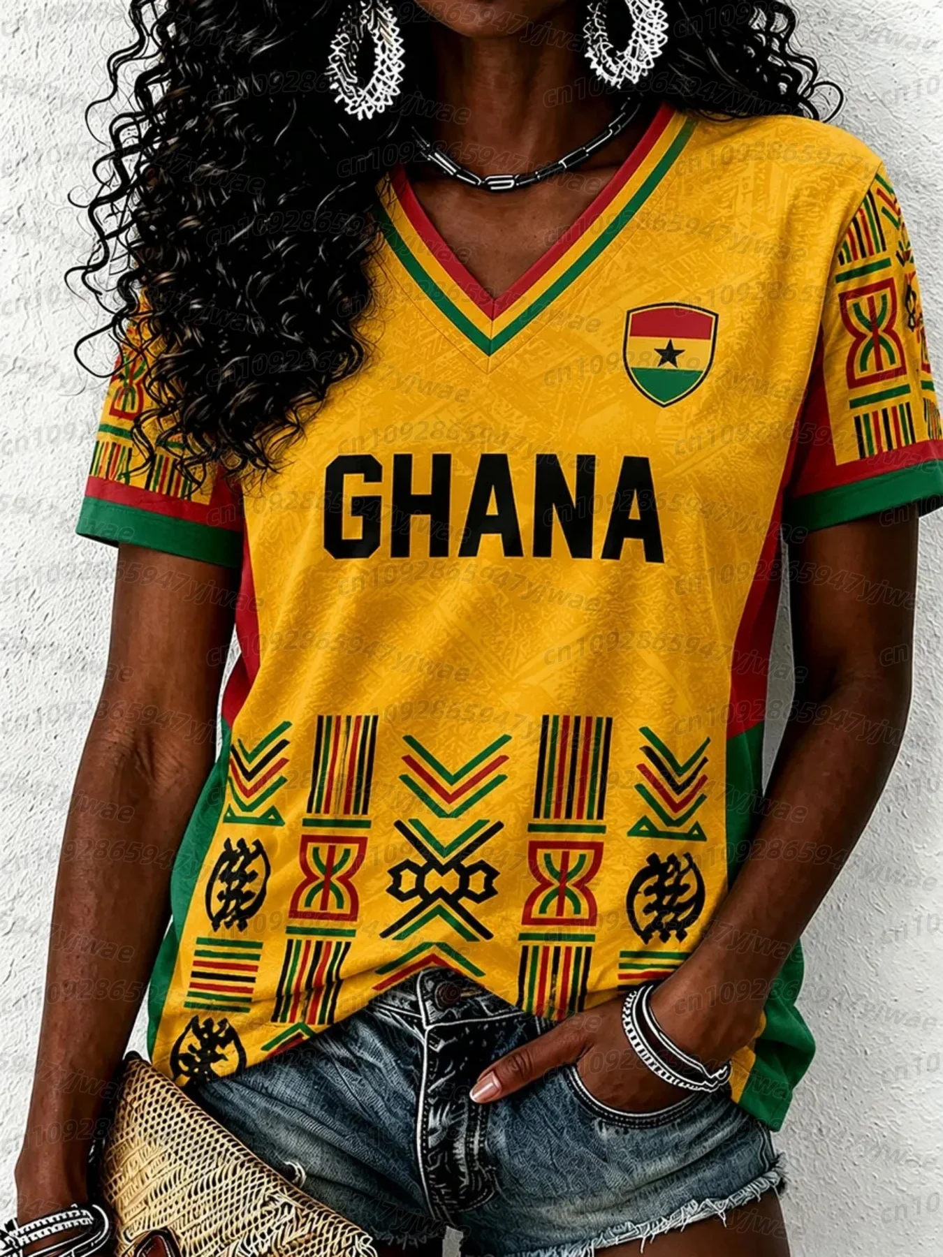2026 Summer Ghana 57 Print T Shirt For Men Ghana Soccer Fans Short Sleeve Outdoor Football Sport Casual Mens Women Beach T Shirt
