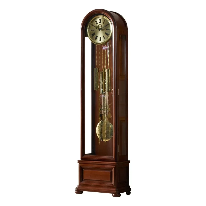 

European new Chinese retro floor clock living room clock vertical mechanical American pendulum