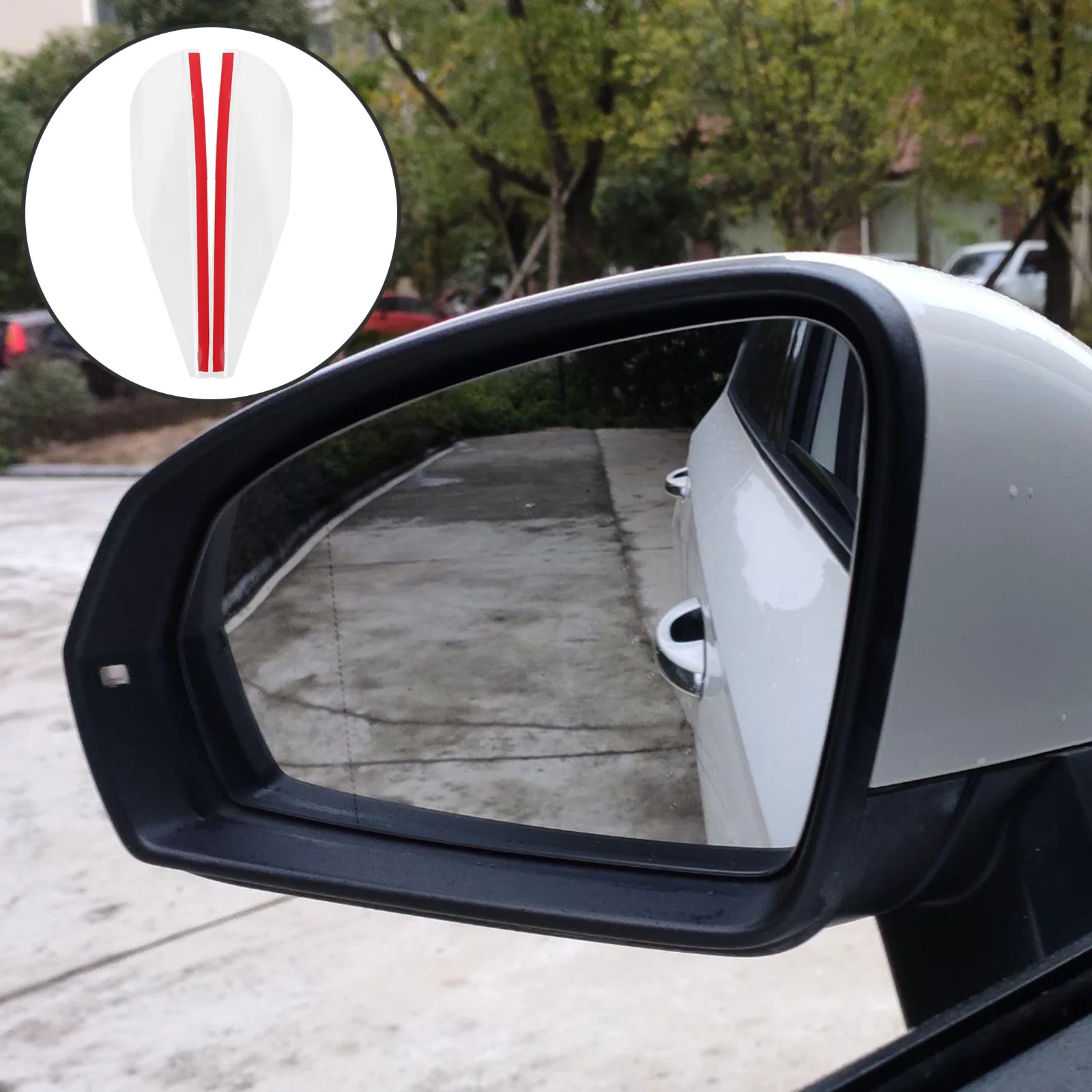 

4Pcs Rearview Mirror Rain Cover Waterproof Side Mirror Visor Guard Easy to Install No Tools Needed for Both Left Right Mirrors