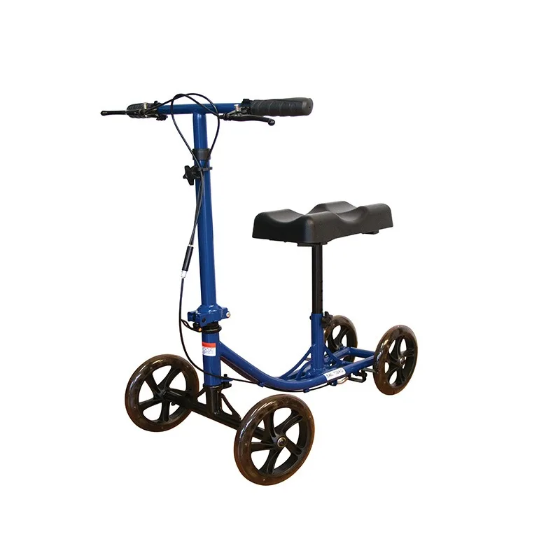 Elderly knee bike four-wheel walking aid ankle stand injury specific walking aid crutch cart customization