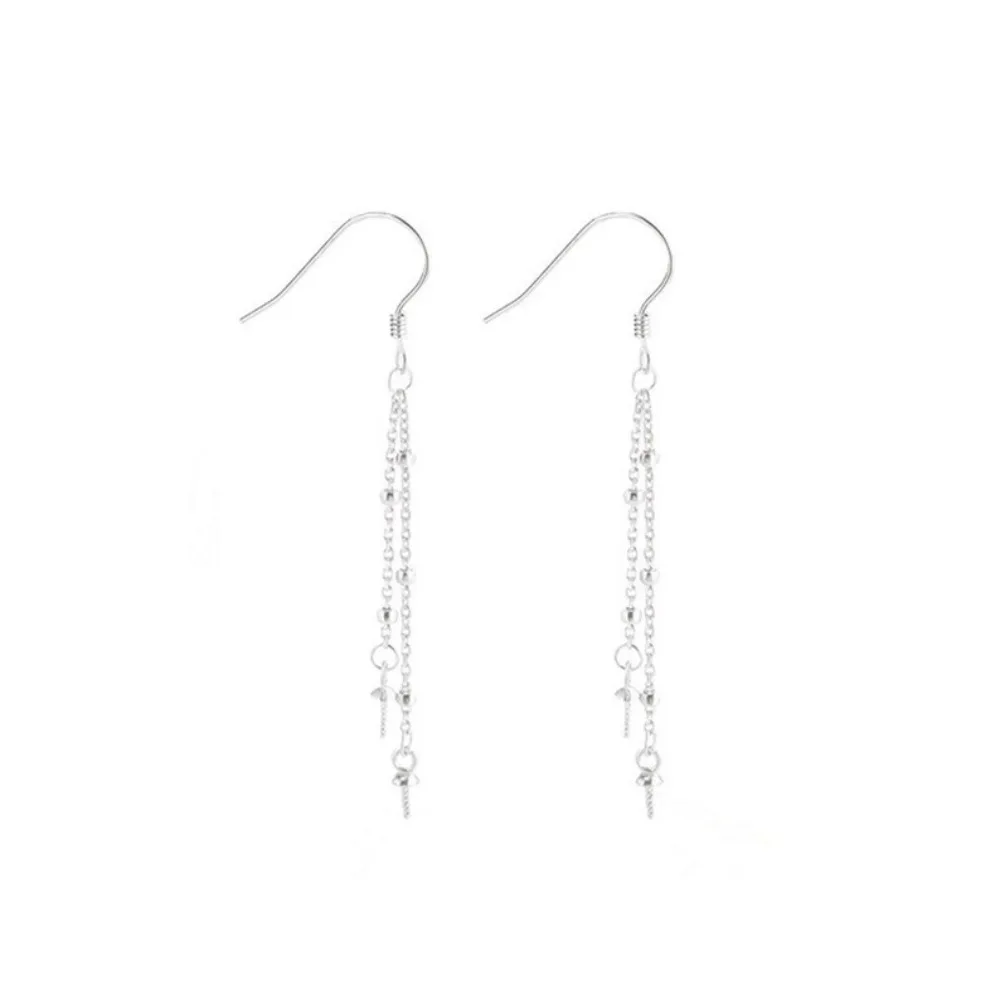 

Earring Base for 6mm-12mm Round Beads Sterling Silver Earring Blank Tassel Earring Setting