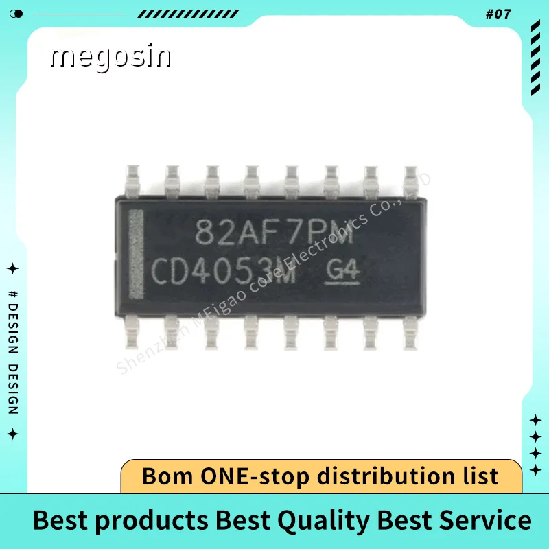 10pcs/lot CD4053BM CD4053M CD4053 SOIC16 Multiplexer chip