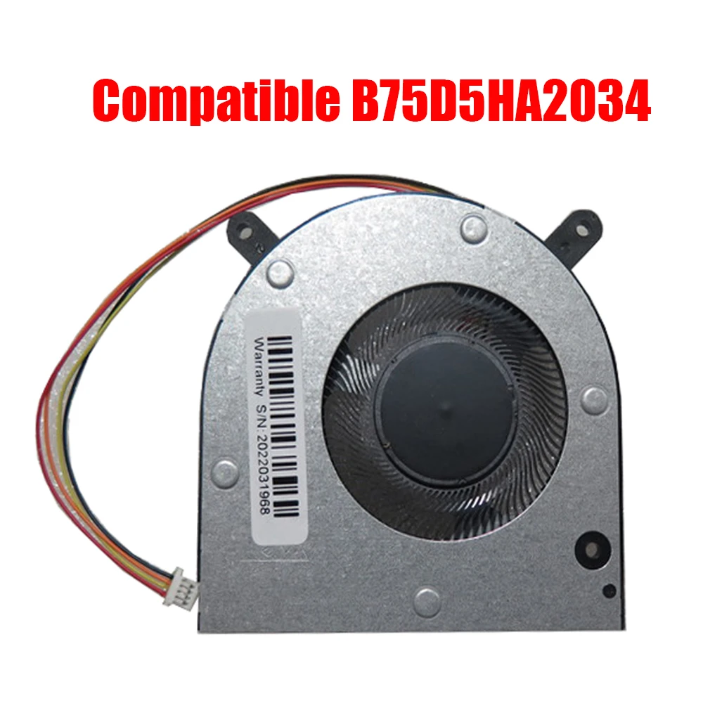 Ventilador de CPU de repuesto, Compatible con B75D5HA2034 DC5V 0.50A, nuevo