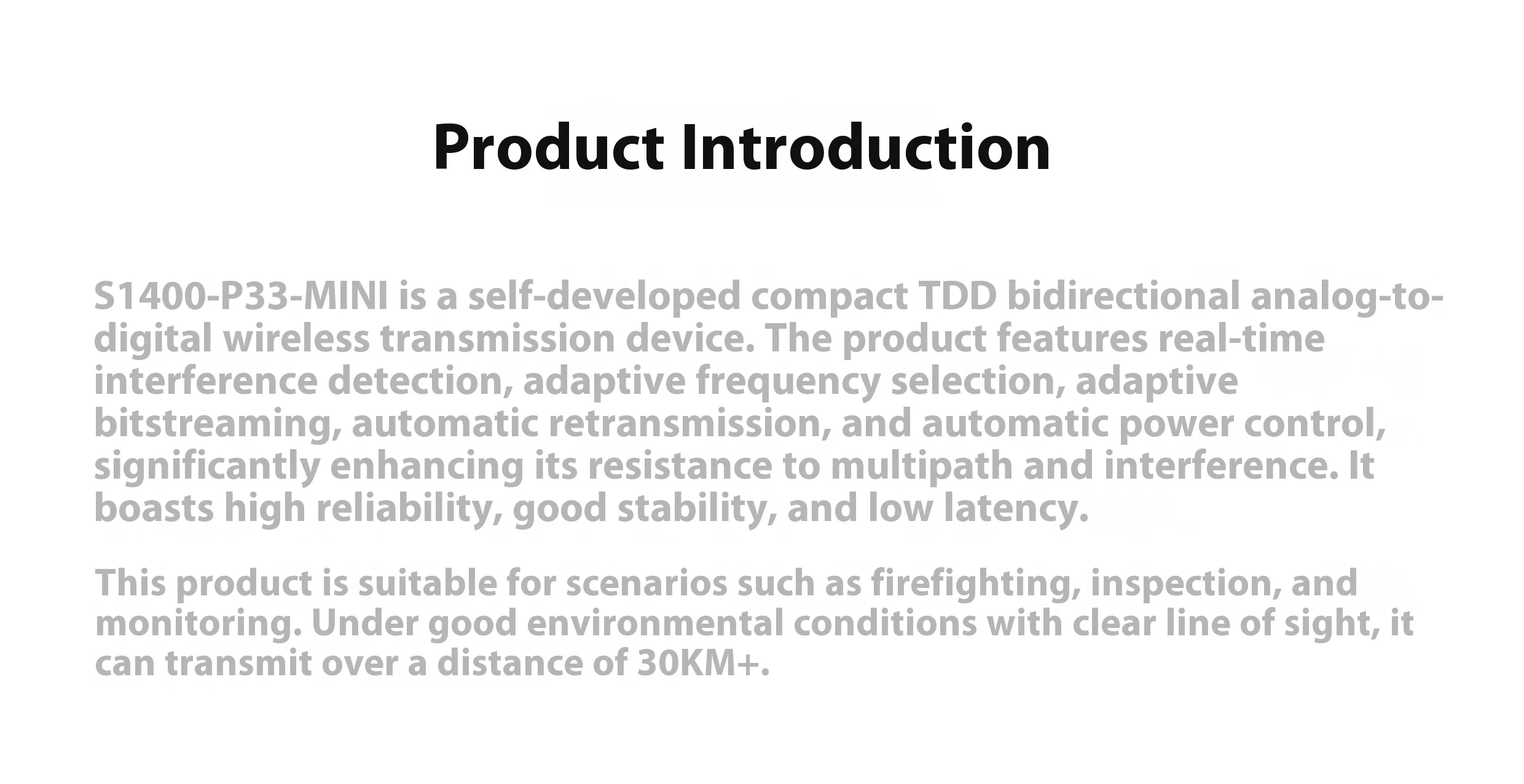 P33-MINI (high-performance Drone Digital Remote Integrated Radio 2W 30KM)