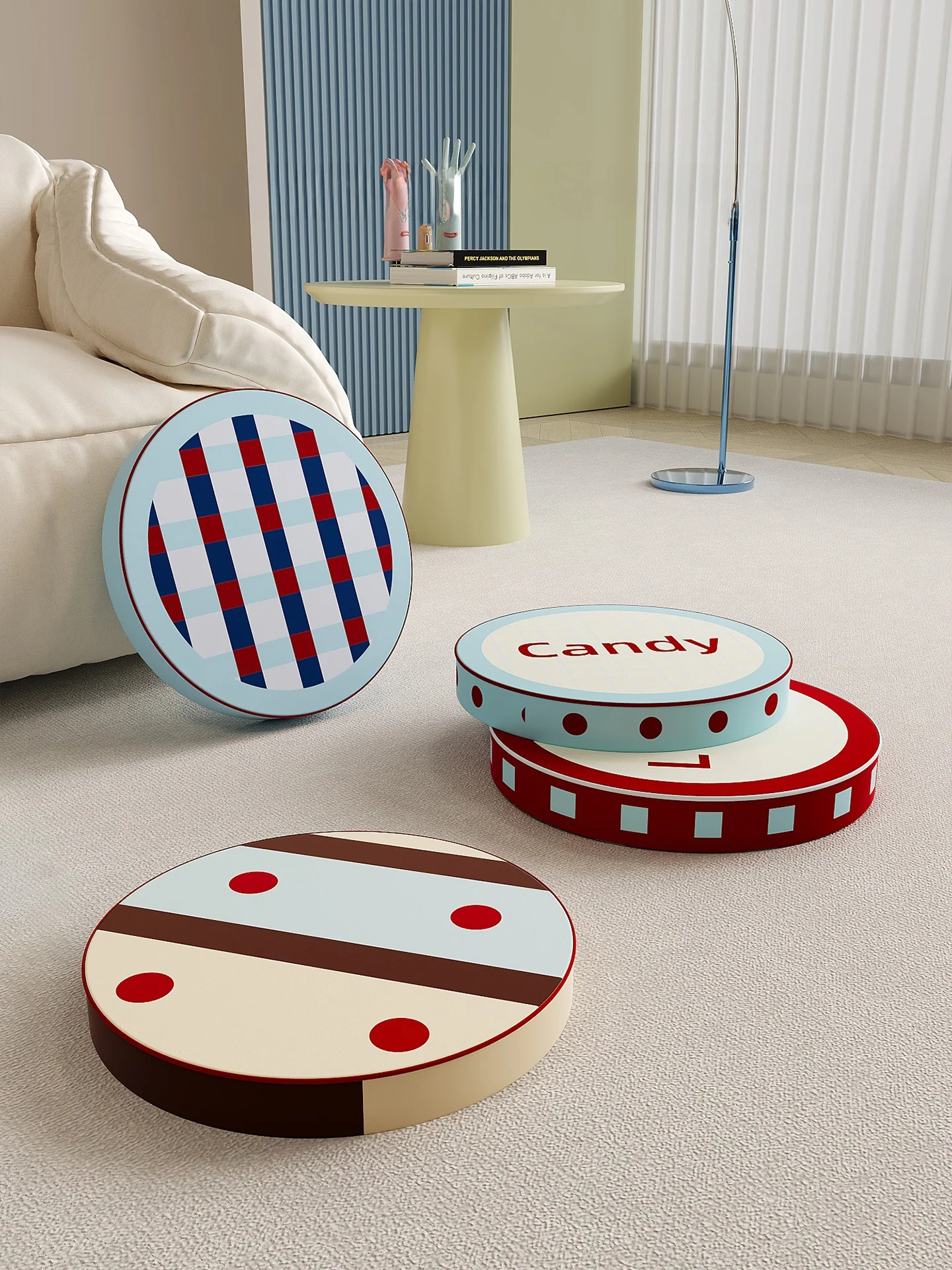 Thickened Tatami  Cushion round Zen Meditation Pad for Living Room Home Use Non-Sagging Large Size Japanese Style Floor Mat