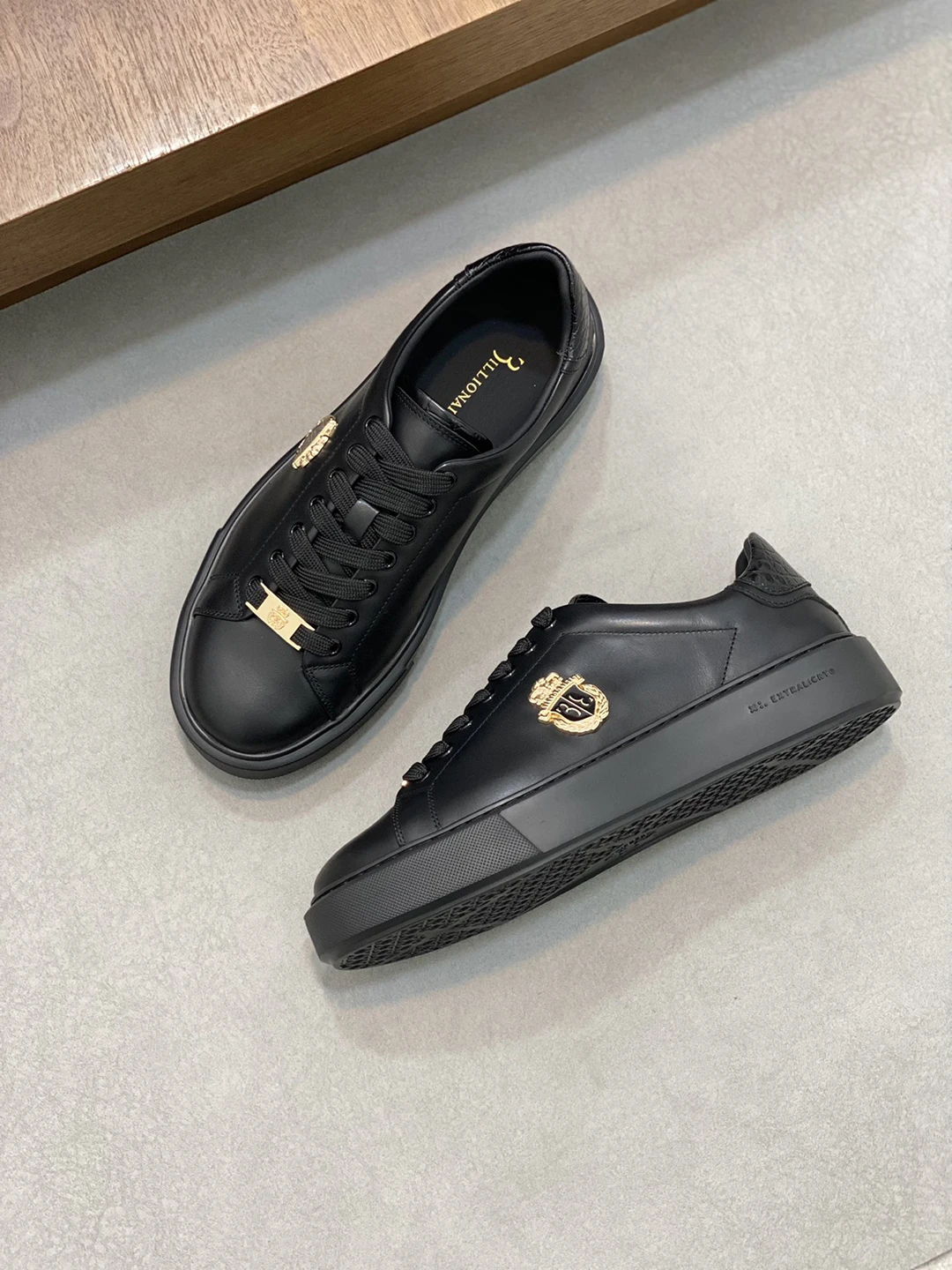 BILLIONAIRE Men Shoes 2025 new Calf leather stitching Leather Sports comfort high-quality outdoors European Old money size 38-45