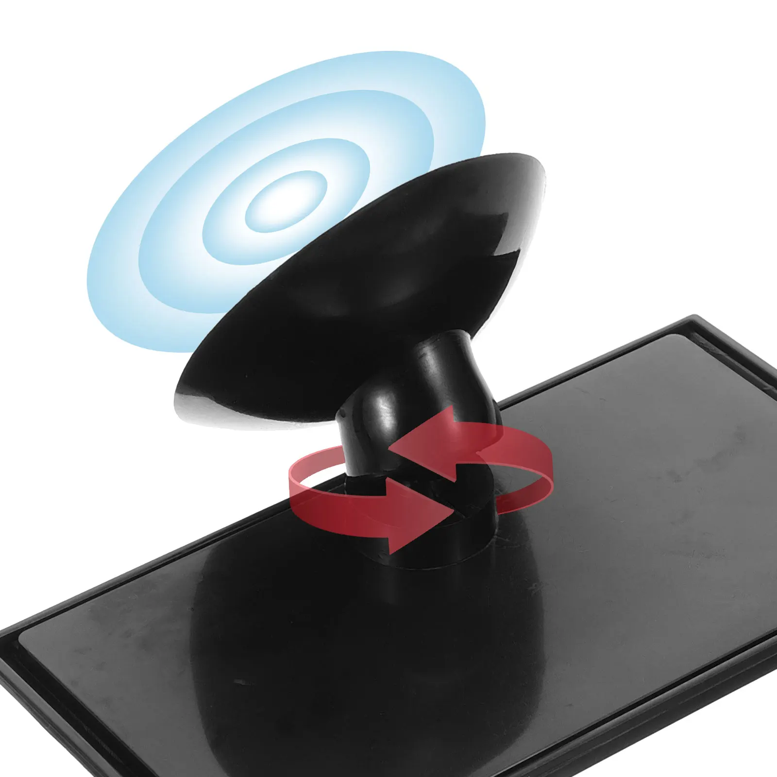 

Rearview Mirror Car Interior 1 Adjustable Suction Cup Black Universal Baby Monitor Car Rear Mirror Wide Angle View