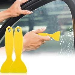 Raspador de plástico para limpieza de ventanas de coche, película adhesiva, escurridor de burbujas, parabrisas, pala de nieve, cuchillo removedor de pegamento de agua de vidrio, 10 unidades