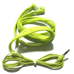 1Pc Universal Common Plastic Shoelace Earphone 3.5mm in-ear Stereo Earbuds Mutilcolor for All Mobile Phone