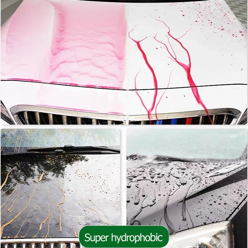3pcs Ceramic Coating For Cars Paint Care 9H Plus Long-Lasting High Gloss Nano Ceramic Anti-scratch Polish Kit Car Detailing