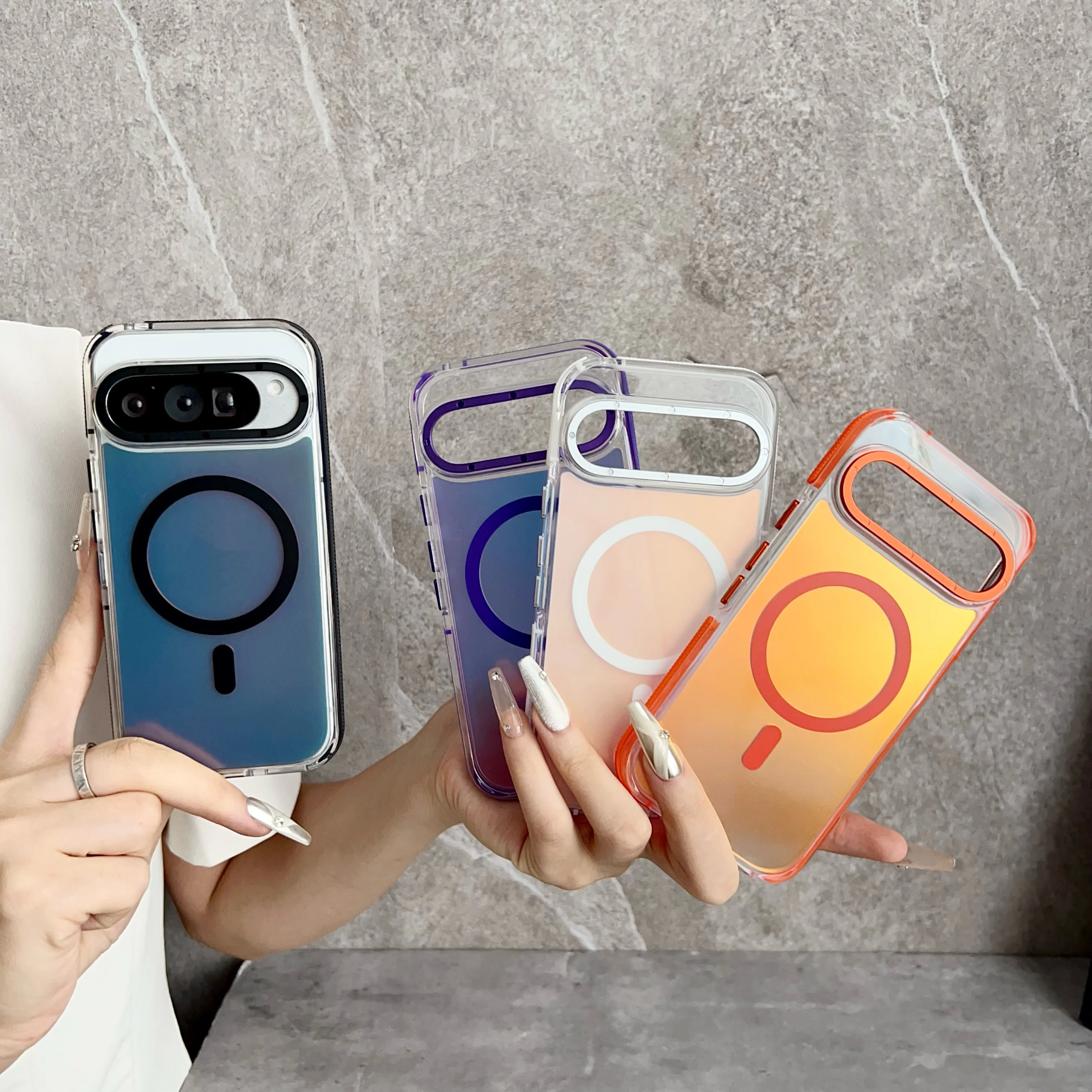 

Heavy-Duty Shockproof & Anti-Slip Case for Google Pixel 9 10 Pro XL Magnetic Cover, Nano-Coating Anti-Oxidation & Gradient Color