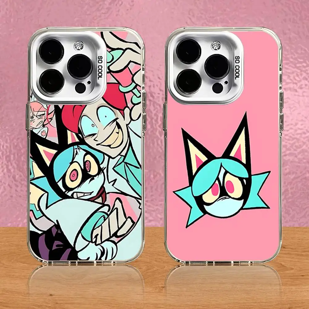 

Anime P-Psychocuties Phone Case For iPhone 16,15,14,13,12,11,Pro,Max,Plus,Mini,SE White Candy Matte Shockproof Cover