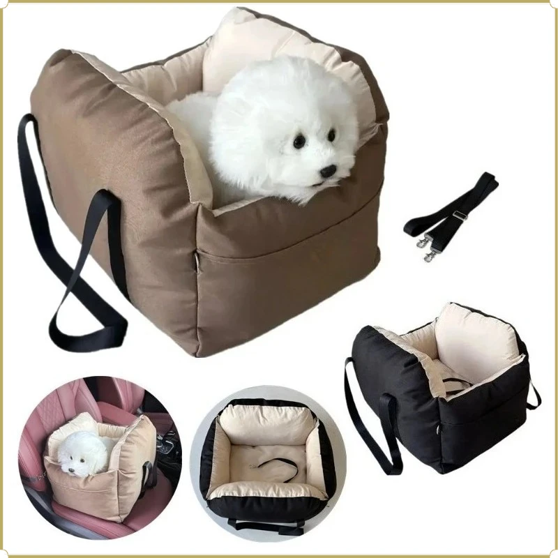 ZHAYA Pet Kennel Car Seat Bed, Removable and Washable Warm Travel Car Dog Bag
