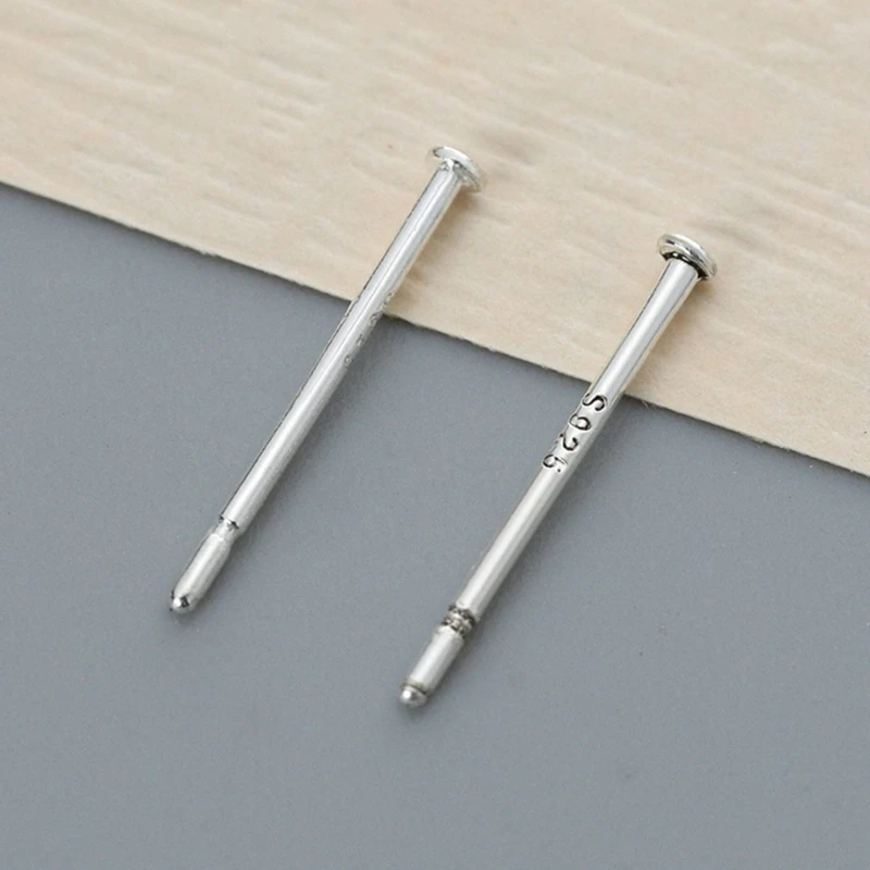 10 Pair Silver Plated Piercing Needle for Ear Care Easy to Use Ear Studs Hypoallergenics Ear Acupunctures Accessories