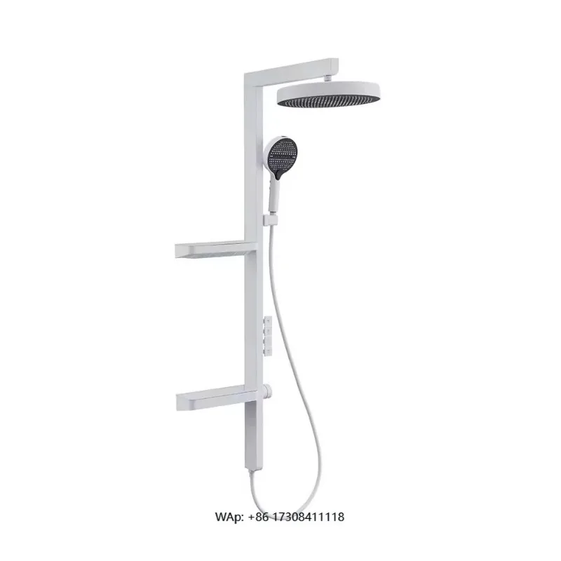 4 Functions Concealed Installation Brass Shower Faucet Set Handheld Shower Spray Rain Sprinkler Waterfall Faucet Suitable