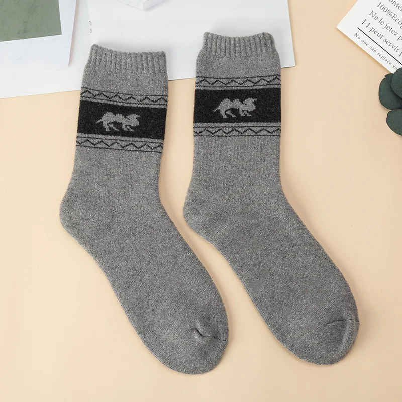 3 Pairs/Set Winter Men Socks Keep Warm Thicken Rabbit Fur Soft Essential Comfortable High Quality Male Socks