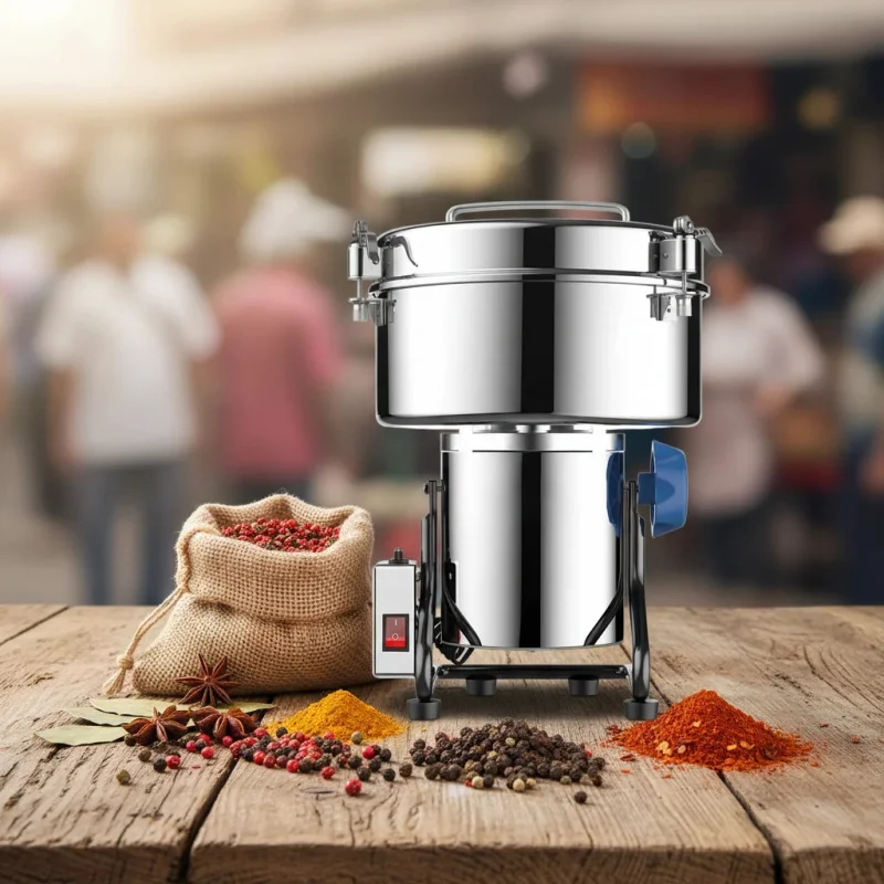 

250G Electric Spice Small Business Grain Flour Mill Powder Cereals Coffee Grinder Machine