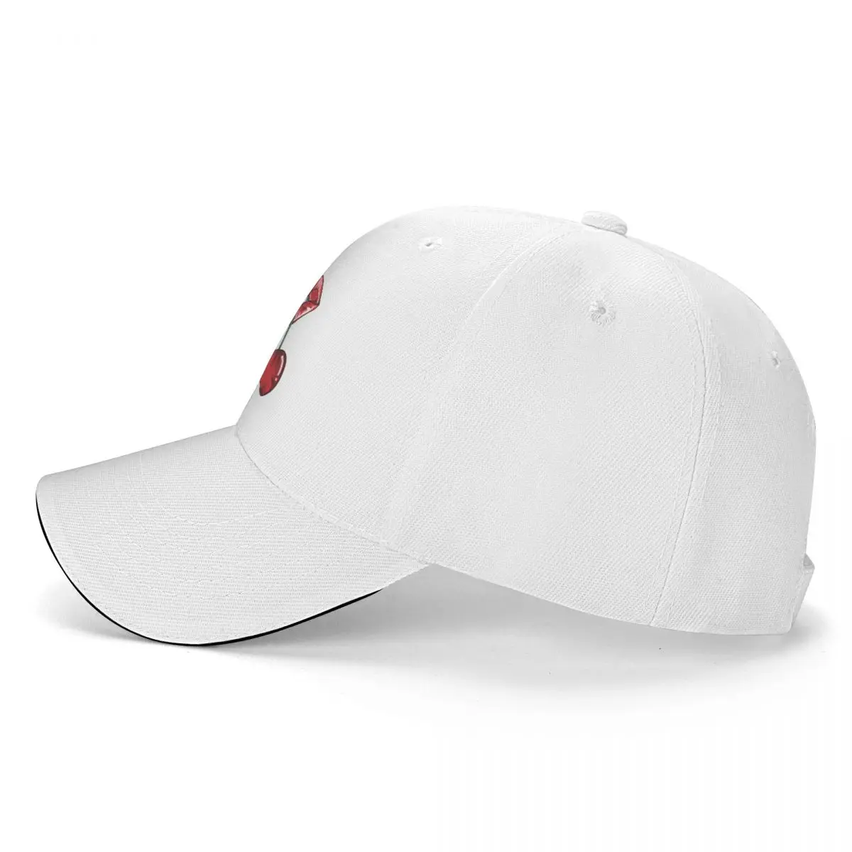 Cherry Big Red Mouth High-end Baseball Cap Unisex Cherries Fashion Coquette Beach Sun Hat Sport Peaked Cap