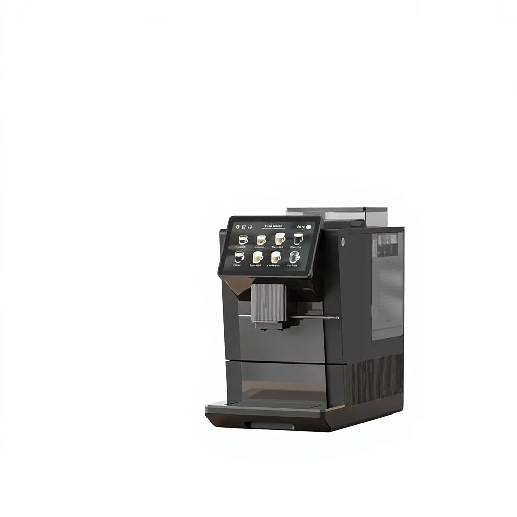 Inteligentny automat do kawy z wbudowanym młynkiem, zastosowanie w wielu scenariuszach, ciśnienie pompy 15 bar, pojemność 2L, moc 1450W.