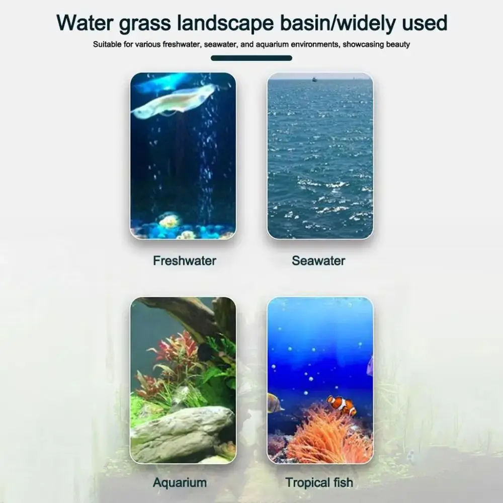10Pcs Transparent Plant Hydroponic Pot Plastic with Suction Base Water Grass Growth Pots Aquarium Planting Cups - view 4