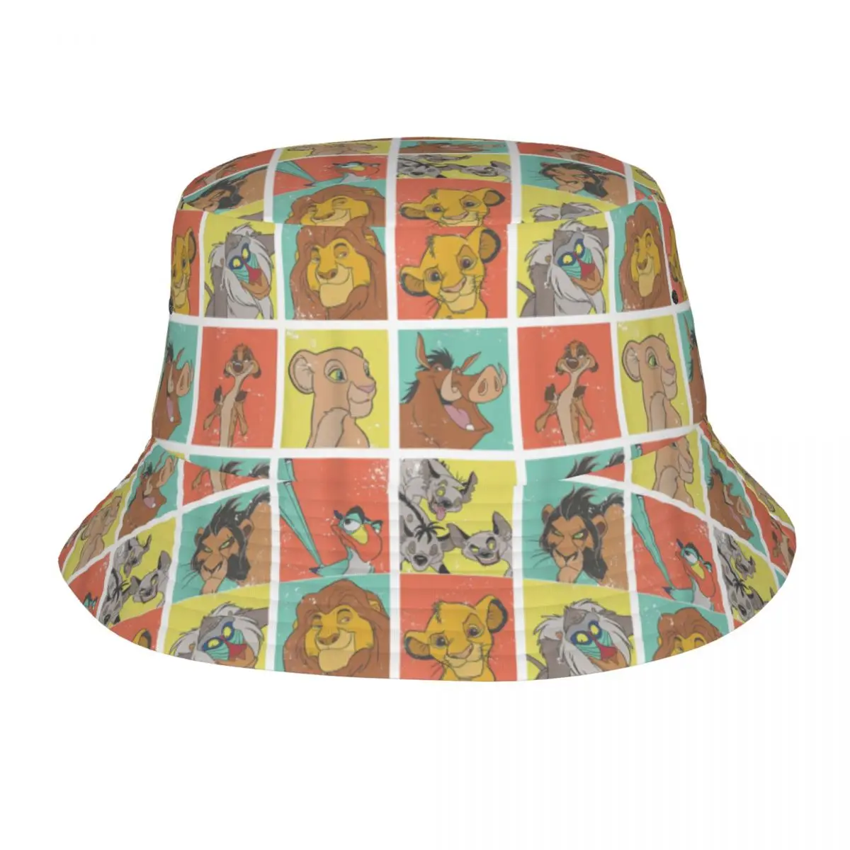 Summer Beach Vacation Getaway Headwear The Lion King Characters 90s Cartoon Stuff Bucket Hat Sun Hat Panamka Fishing Cap Outdoor