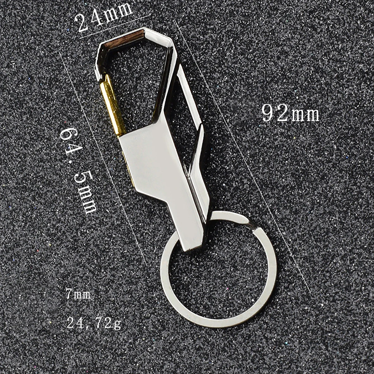 3 Color Key Chain Key Ring Silver Color Metal Inlay Keychain for Classic Men Car Key Chain Romantic Gift for Man Women image 6