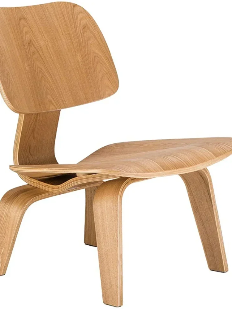 

Molded Plywood Leisure Armchair Wood Legs Natural Living Room Century Wood Replica Accent Chair Furniture For Kitchen HY50CT